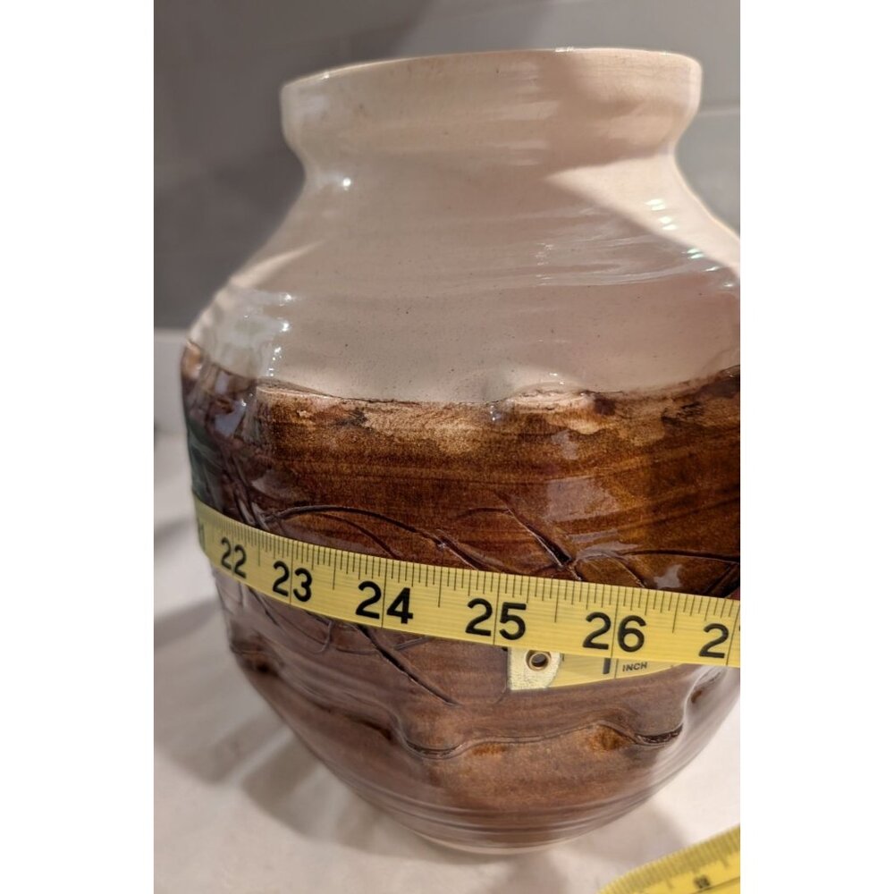 Whiskey Creek Pottery Vase Signed S. Kammerer 1974 Earthy Tone Intricate 3D - Picture 5 of 13